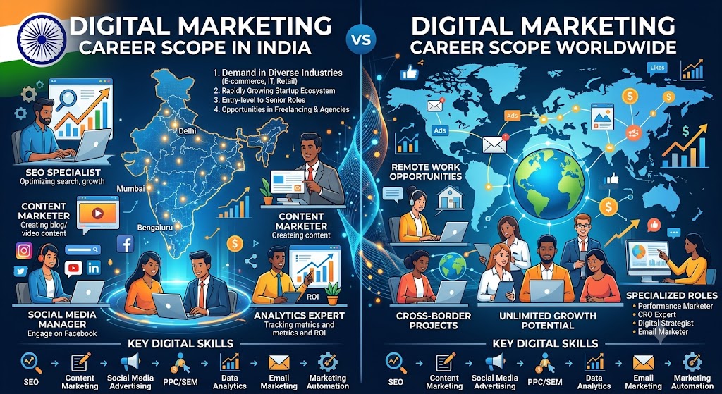What Is Digital Marketing Career Scope in India and Worldwide